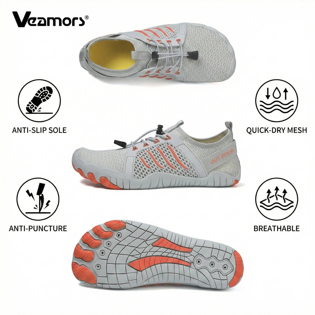Breathable Water Shoes Men Women Lightweight Aqua Sneakers Non-slip Quick Dry Wading Footwear for Beach Swimming Plus Size 47