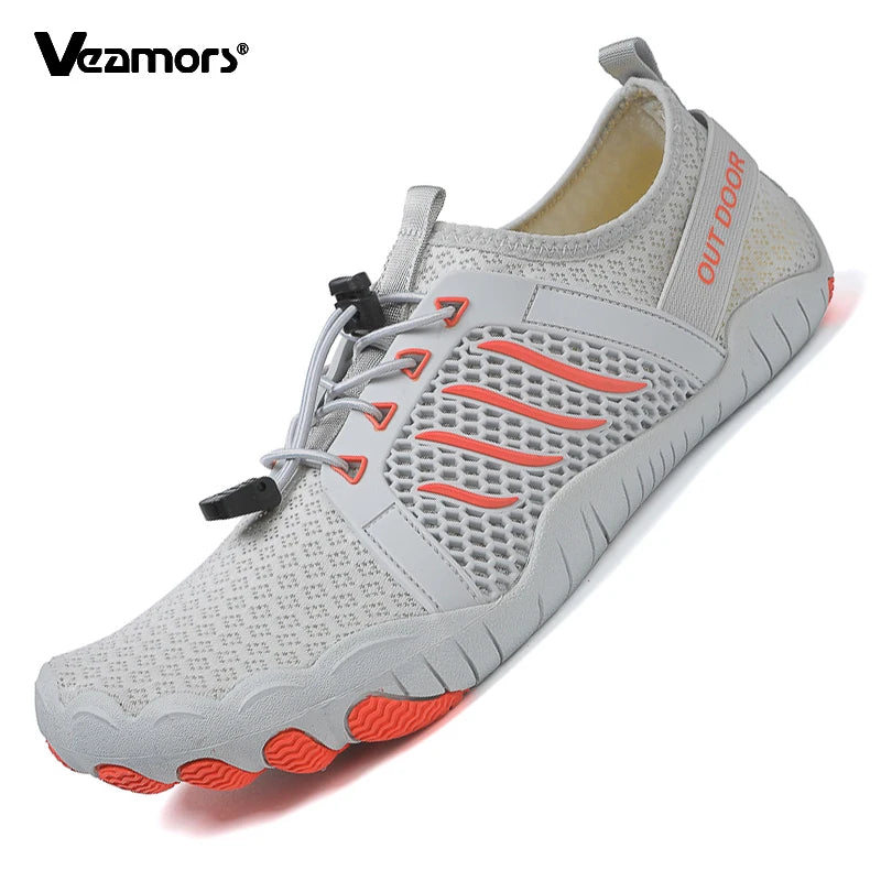 Breathable Water Shoes Men Women Lightweight Aqua Sneakers Non-slip Quick Dry Wading Footwear for Beach Swimming Plus Size 47