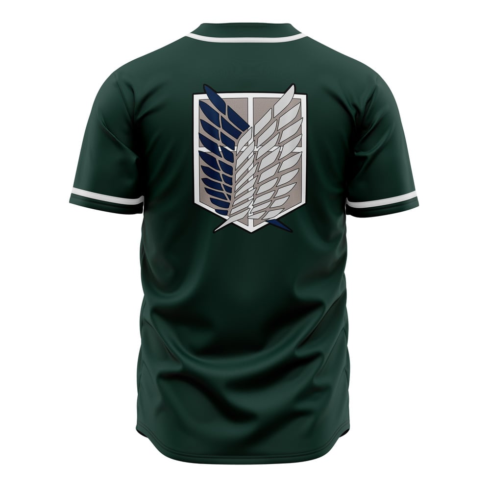 Explore The World In Style: Green Anime-Inspired Baseball Jersey – Perfect For Fans!