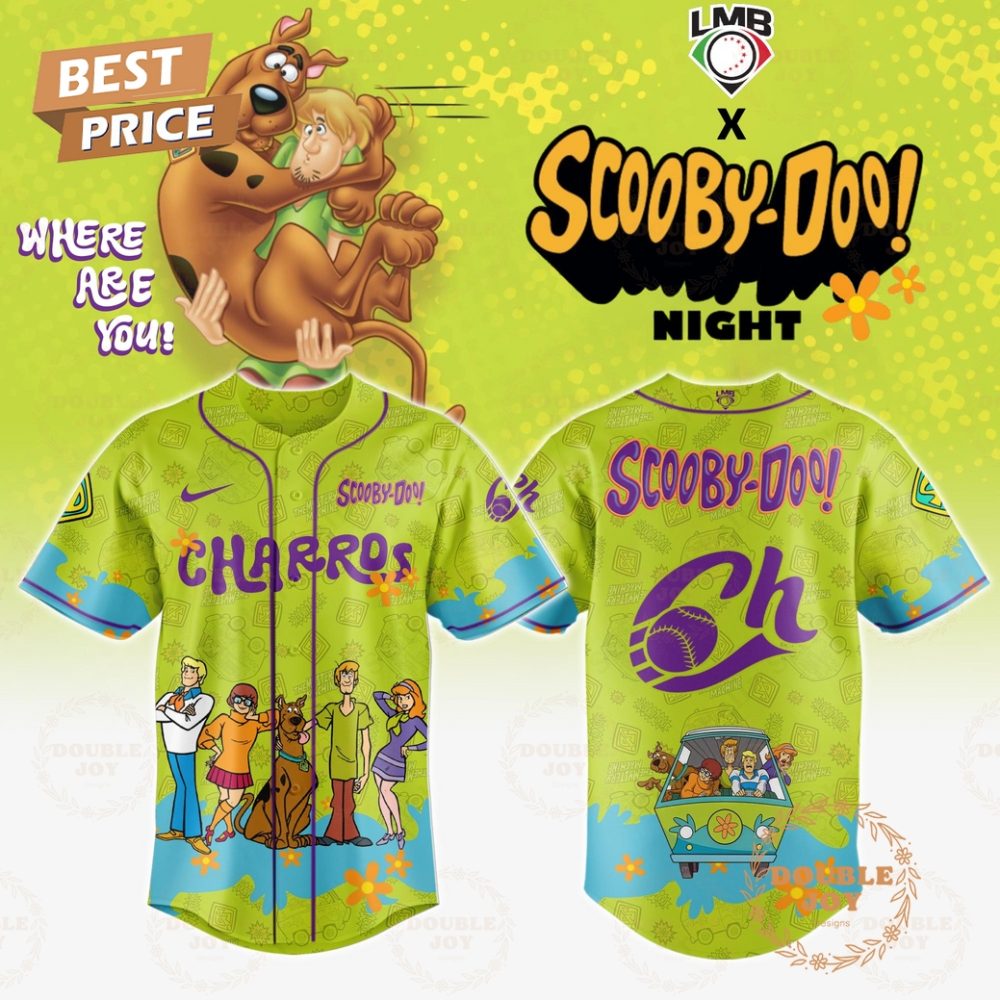 Charros De Jalisco Where Are You! Scooby-Doo! Night 2025 Limited Edition Baseball Jersey