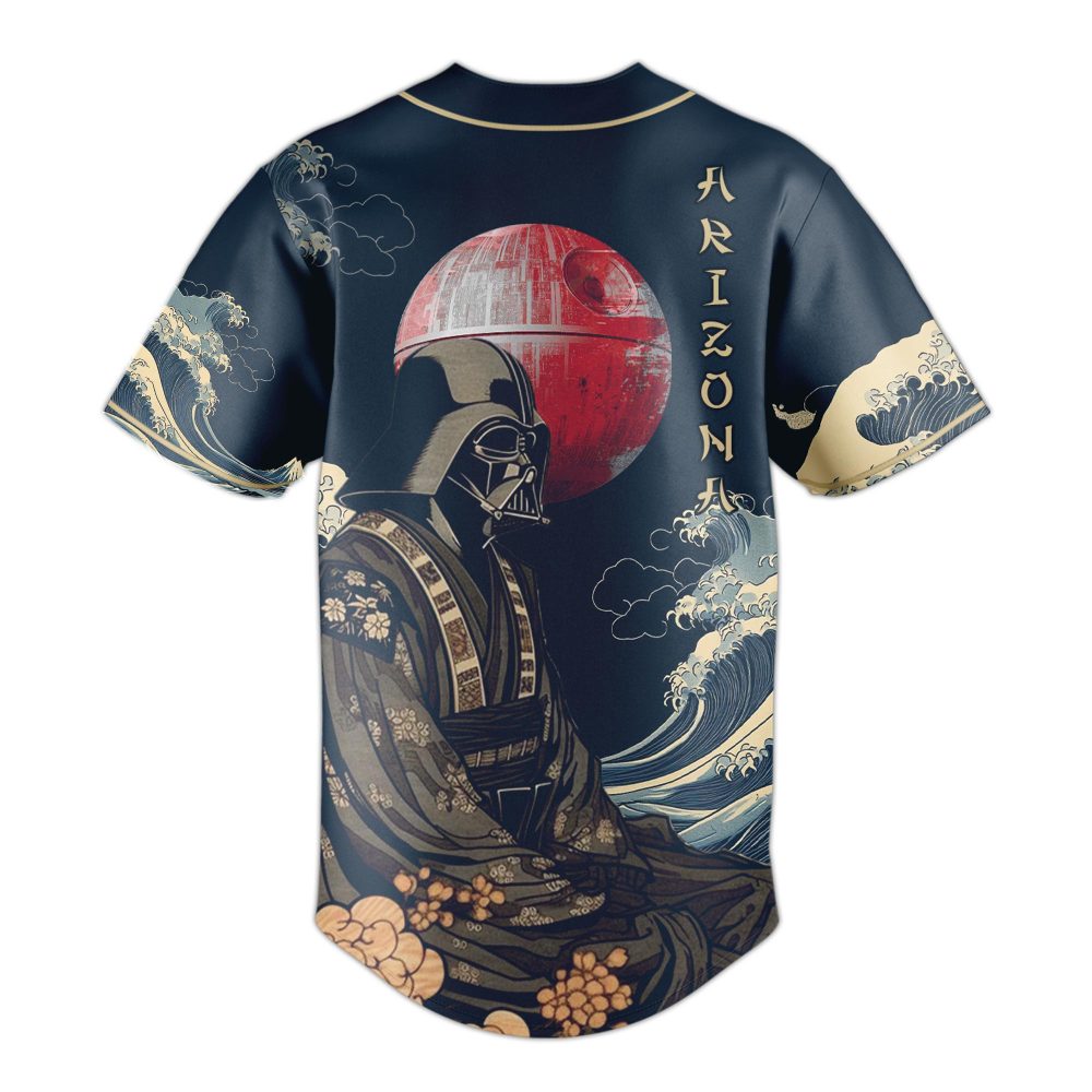 Samurai-Style D-Backs Baseball Jersey - Unique Darth Vader Design, Unisex Sportswear