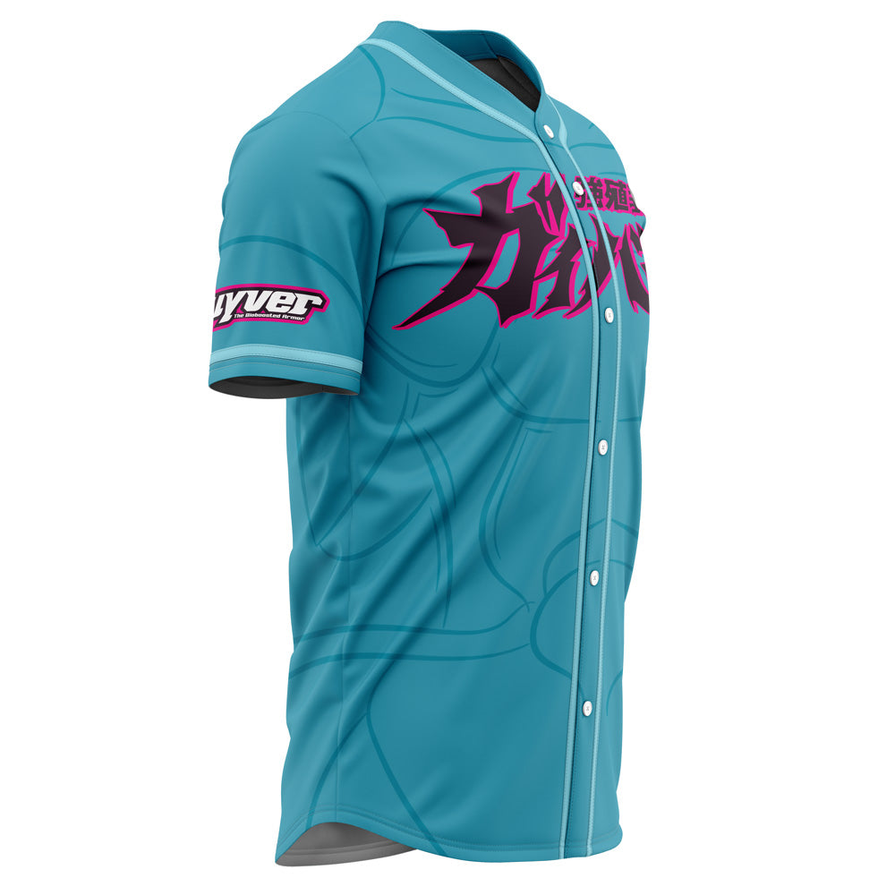 Stylish Blue Anime-Themed Baseball Jersey – Unique Graphic Design, Unisex Fit