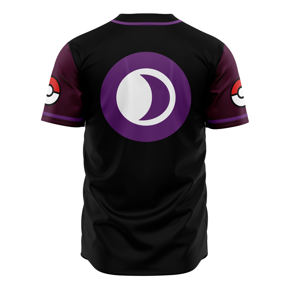 Unisex Anime-Inspired Baseball Jersey – Bold Black &amp; Purple Design, Perfect Gift For Fans!