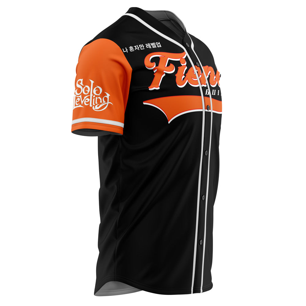 Fiend Guild Baseball Jersey – Stylish Black &amp; Orange Sportswear