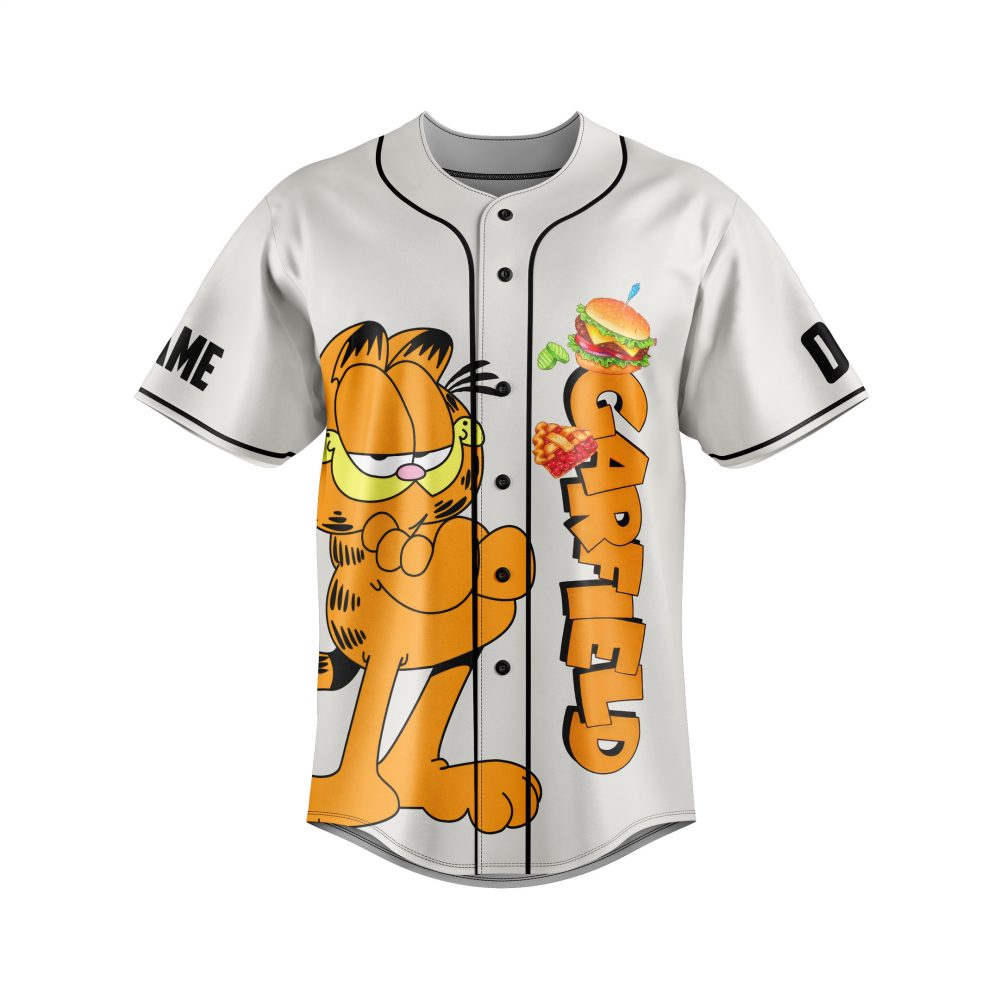 Garfield Baseball Jersey – Fun Cartoon Design, Perfect For Fans!