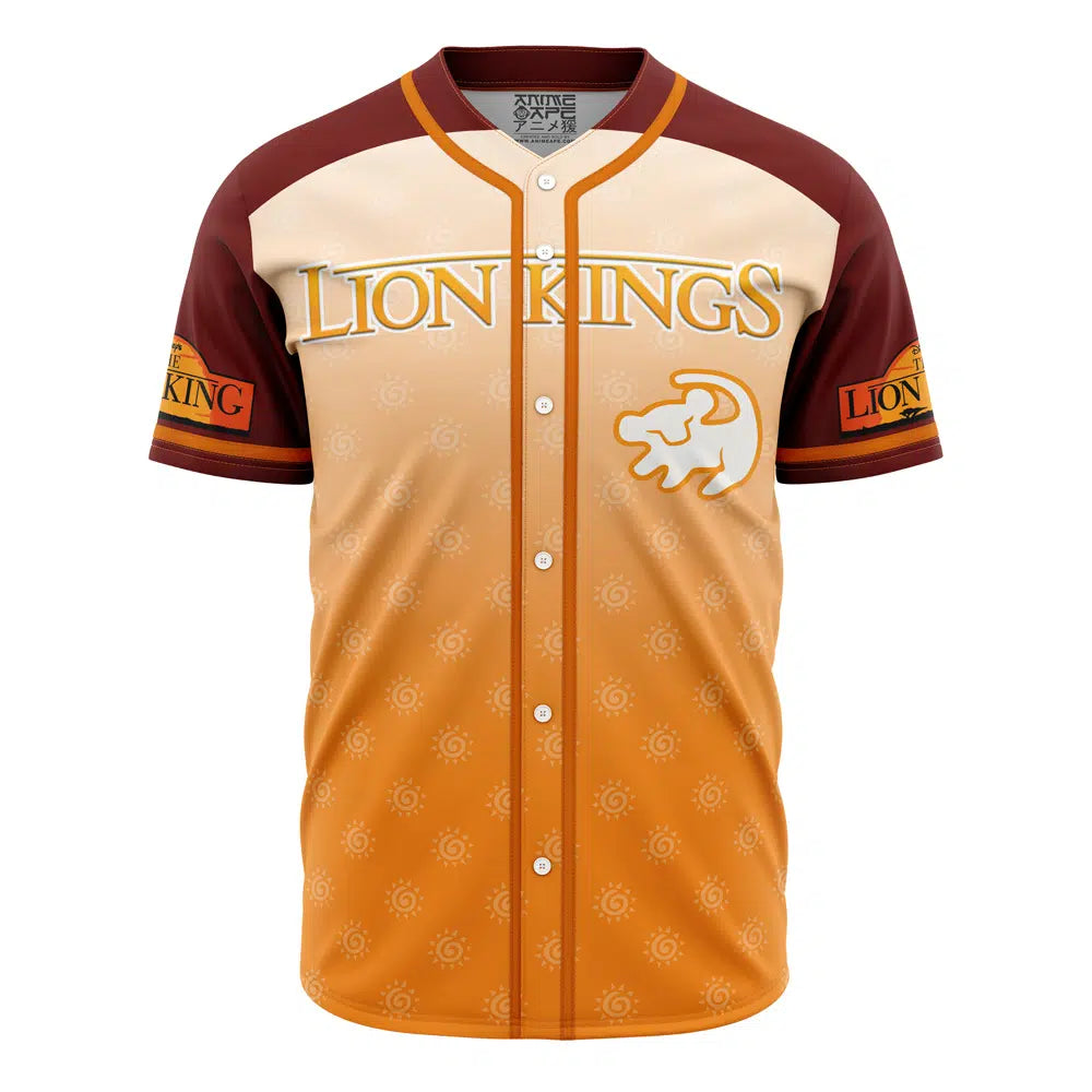 Vintage Lion Kings Baseball Jersey - Retro Style, Vibrant Colors, Perfect For Fans!