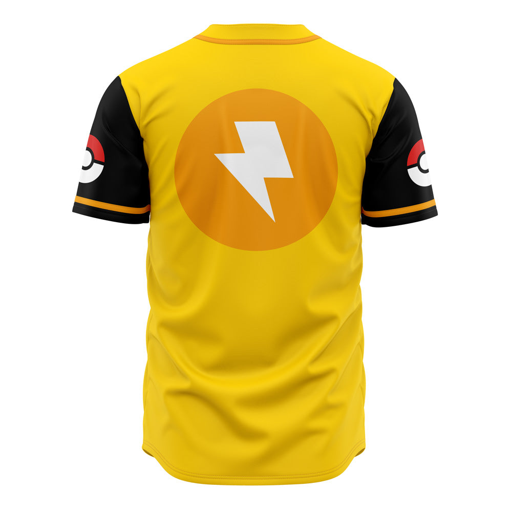 Yellow Thundershocks Baseball Jersey - Anime-Inspired Fan Apparel For Pokémon Lovers